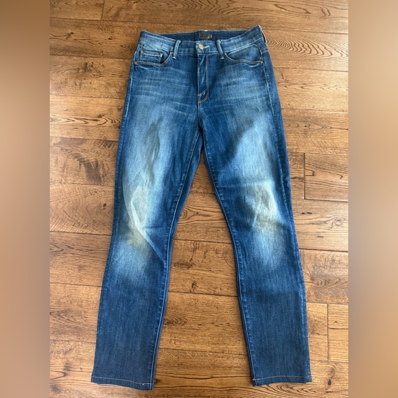 MOTHER Denim The High Waister Looker Ankle Fray in Not Rough Enough Size 27 - Picture 1 of 8